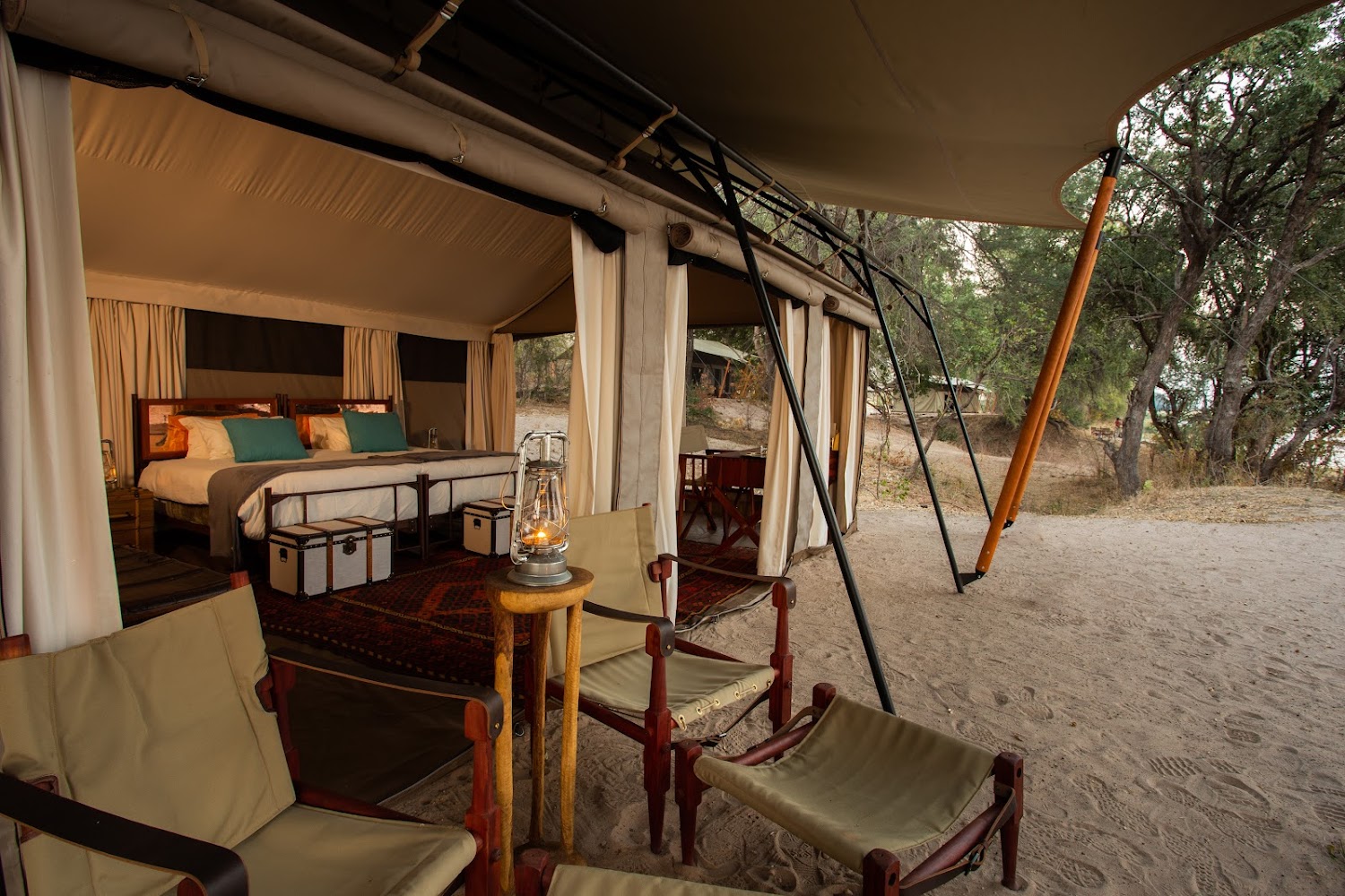 Great Plains has opened Okavango Explorers Camp in northern Botswana, a six-bed retreat located in the 160,000-hectare private Selinda Reserve.