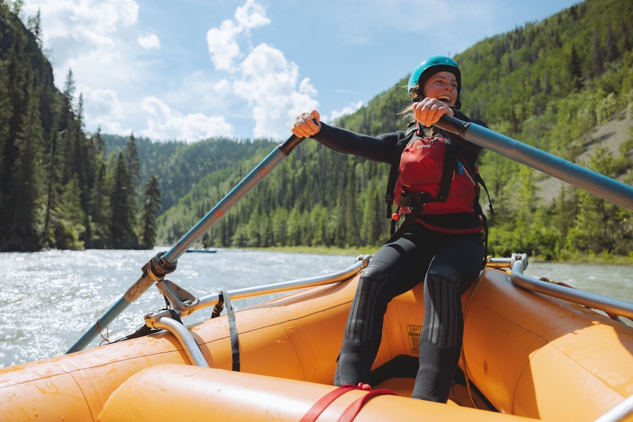The Yukon River in Canada's north-western Yukon Territory draws paddlers from all over the world, many to take part in the Yukon River Quest.
